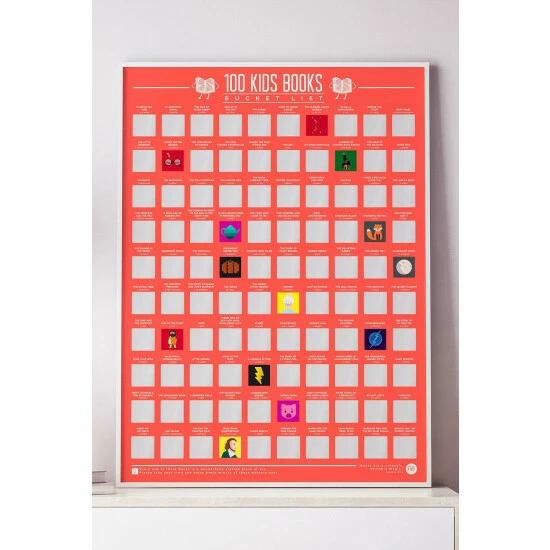 Gift Republic 100 Kids Books Scratch Off Bucket List Poster For Unisex 3 Gift Republic 100 Kids Books Scratch Off Bucket List Poster For Unisex