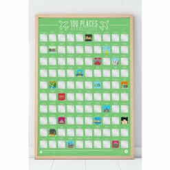 Gift Republic 100 Places Scratch Off Bucket List For Unisex