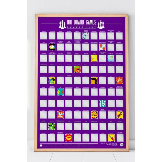 Gift Republic 100 Board Games Scratch Off Bucket List Poster For Unisex 3 Gift Republic 100 Board Games Scratch Off Bucket List Poster For Unisex