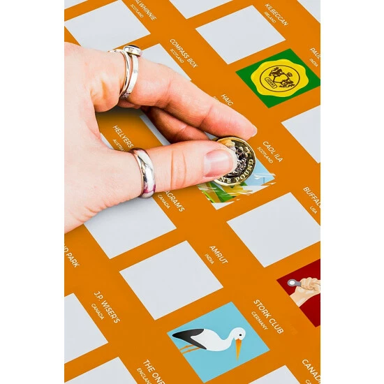 Gift Republic 100 Whiskies Scratch Off Bucket List Poster For Unisex 4 Gift Republic 100 Whiskies Scratch Off Bucket List Poster For Unisex - Image 2