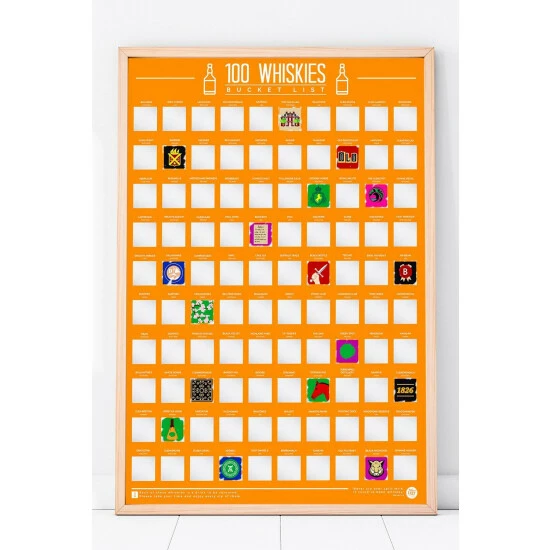Gift Republic 100 Whiskies Scratch Off Bucket List Poster For Unisex 9 Gift Republic 100 Whiskies Scratch Off Bucket List Poster For Unisex - Image 7