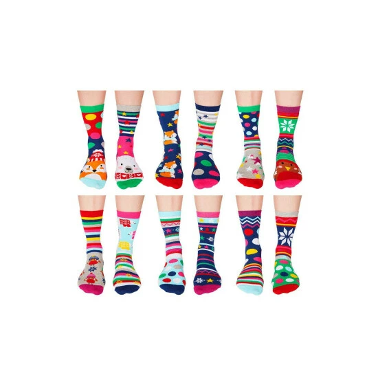 Sock Academy Women's Odd Sock Advent Calendar For Female 3 Sock Academy Women's Odd Sock Advent Calendar For Female - Image 2