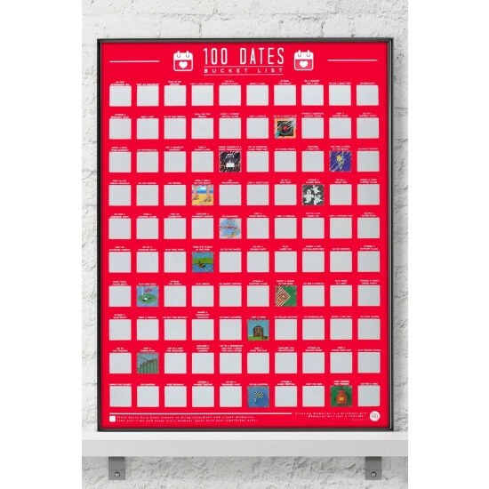 Gift Republic 100 Dates Scratch Off Bucket List Poster For Unisex 9 Gift Republic 100 Dates Scratch Off Bucket List Poster For Unisex - Image 7