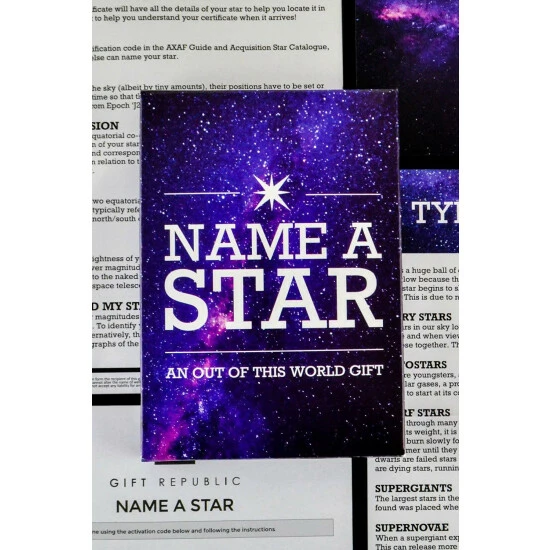 Gift Republic Name A Star Gift Set For Unisex 6 Gift Republic Name A Star Gift Set For Unisex - Image 4