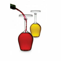 Find Me A Gift Set Of 2 Upside Down Wine Glasses For Unisex