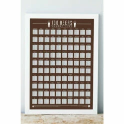 Gift Republic 100 Beers Scratch Off Bucket List Poster For Unisex -Find Me A Gift Store unnamed file 328