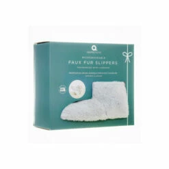 Aroma Home Microwaveable Grey Faux Fur Slipper Boots For Female -Find Me A Gift Store unnamed file 365