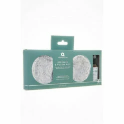 Aroma Home Grey Faux Fur Eye Mask & Pillow Spray Set For Unisex