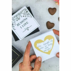 Find Me A Gift Personalise Yourself Scratch Off Reasons Why I Love You Box Of Cards (Black & Gold) For Unisex -Find Me A Gift Store unnamed file 952